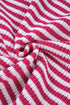 Stripe Zip Up Collar Drop Shoulder Sweater